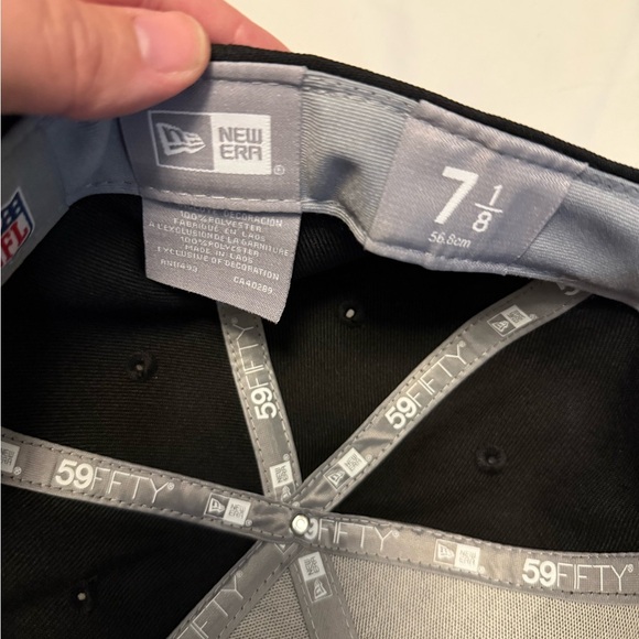 Cincinnati Bengals New Era Black 59FIFTY 7 1/8 hat - Picture 2 of 5